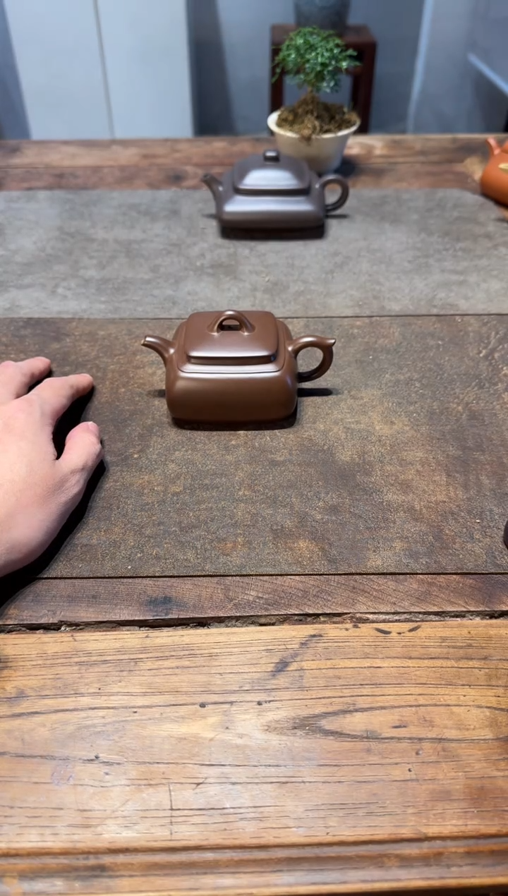 茶壶紫砂逗***驴长四方紫砂壶