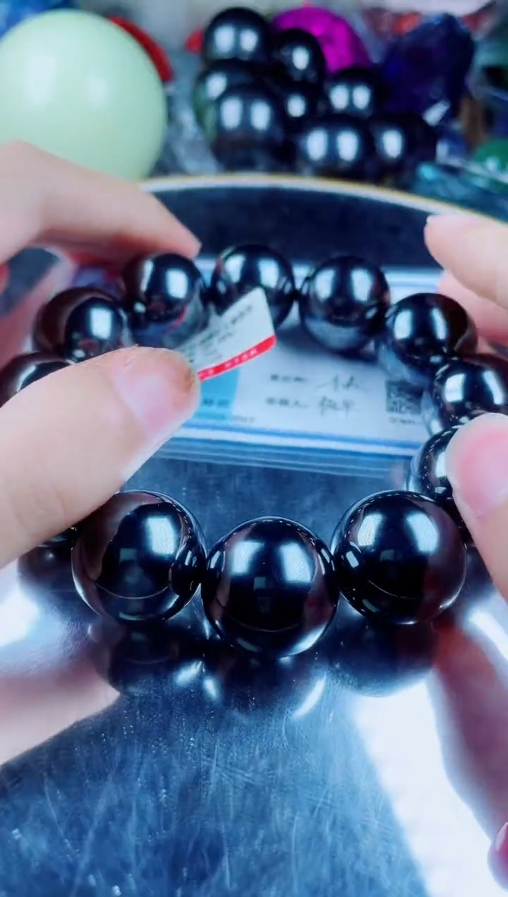 菱锰矿未镶嵌手串波陨手串卡20