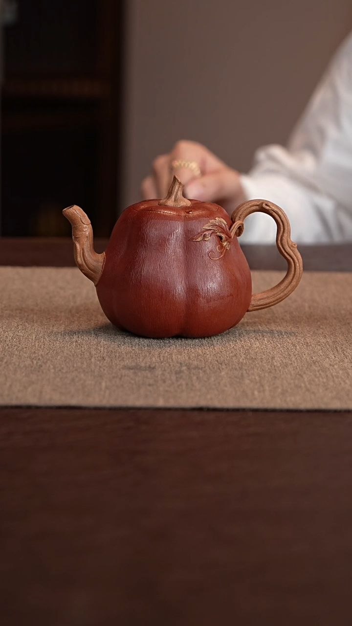 【闪购商品】紫砂茶壶朱泥粉浆南瓜