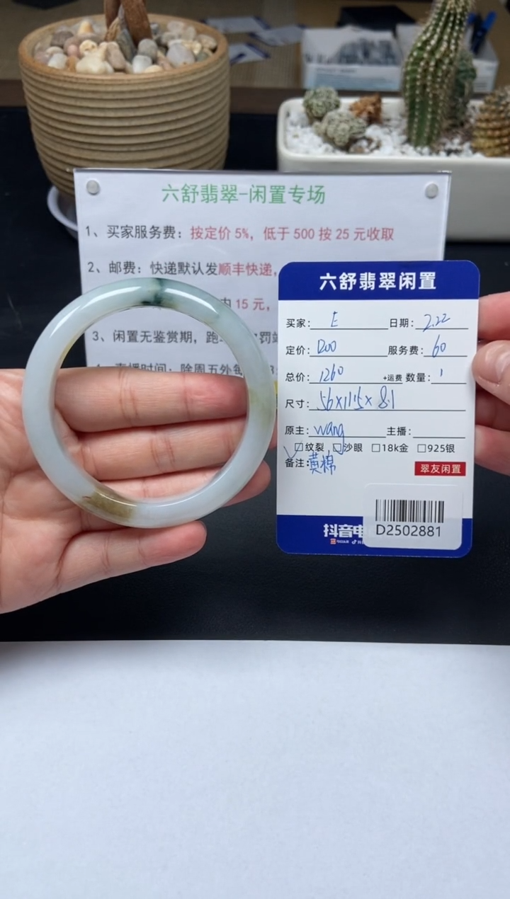 【闪购商品】翡翠手镯未镶嵌D2502881