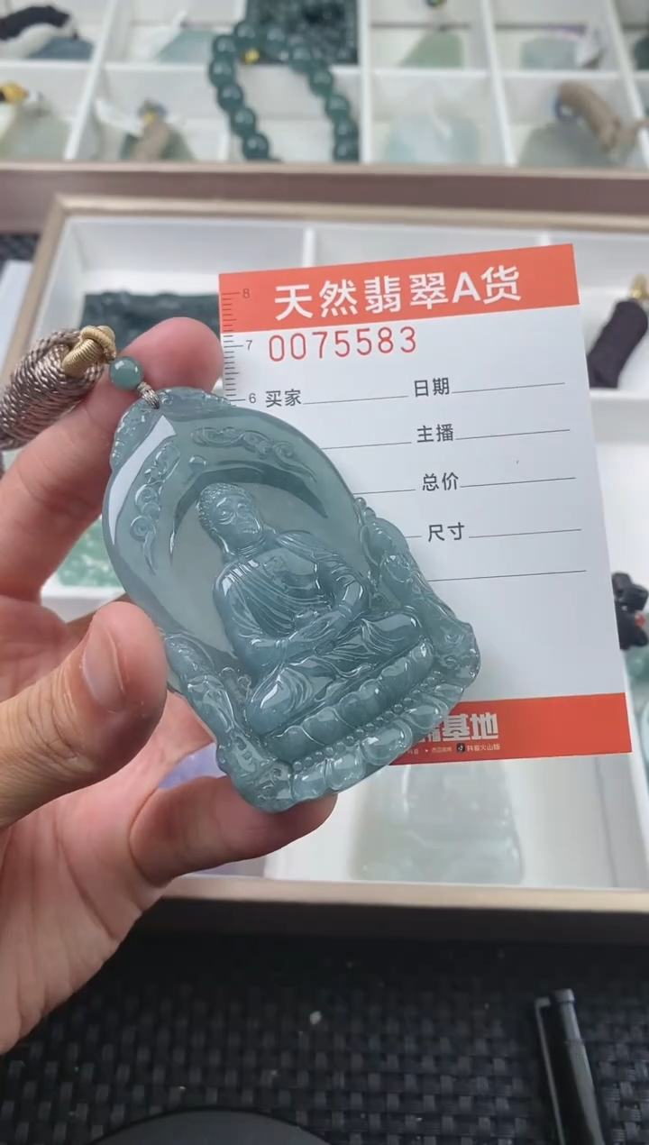 翡翠未镶嵌颈饰 