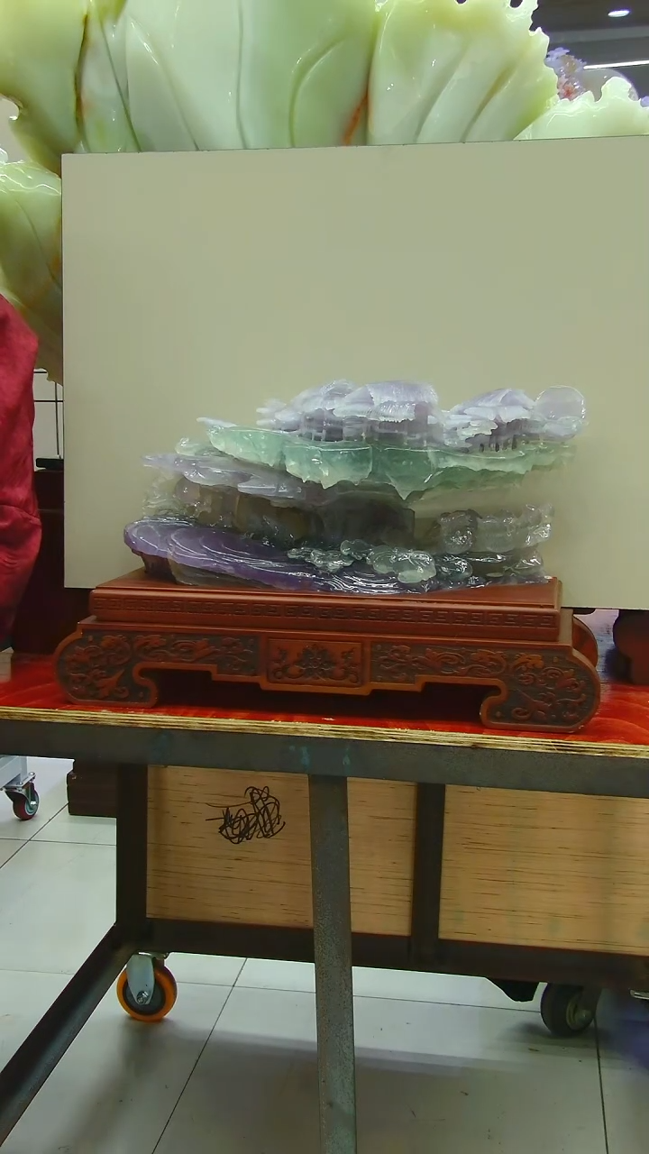 石材杨****好莹玉山水家居摆件付米链接