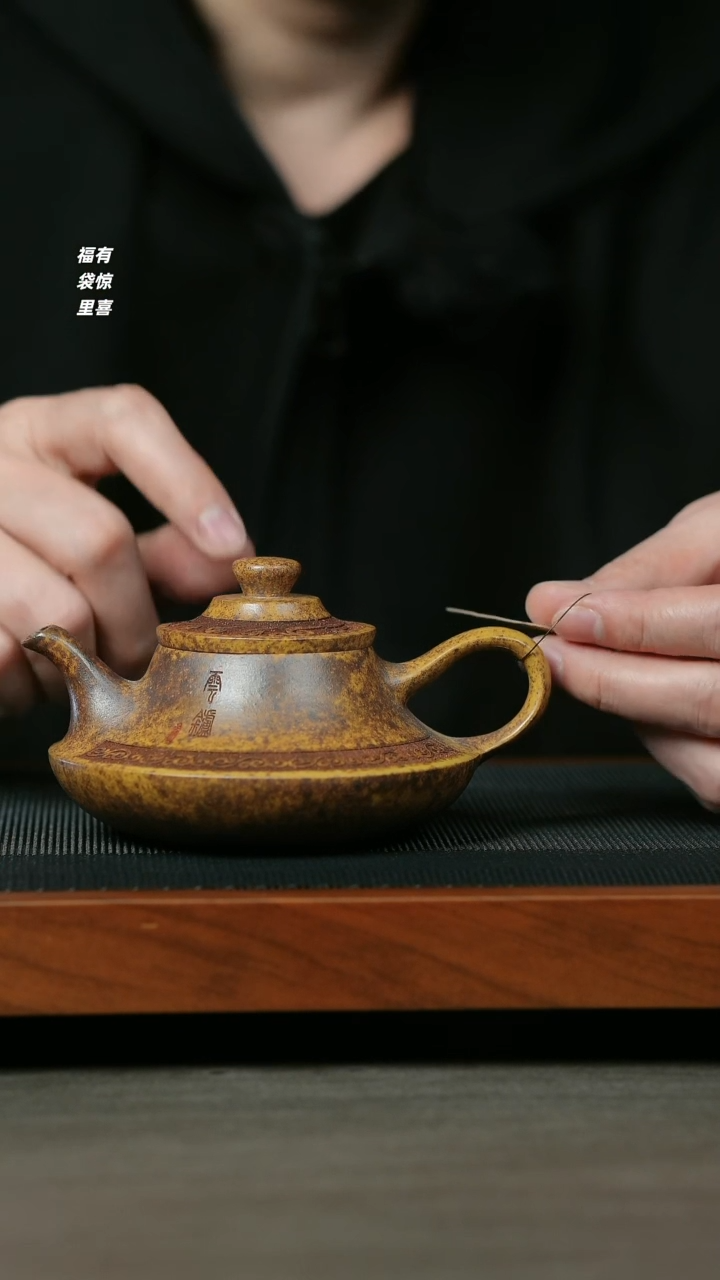 【闪购商品】紫砂茶壶H1028王芳龙骨金砂云炉