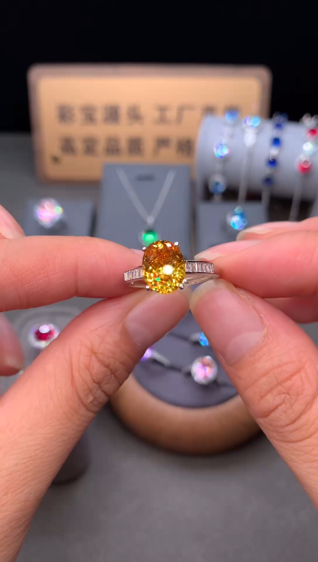 银S925镶嵌戒指碧玺22222