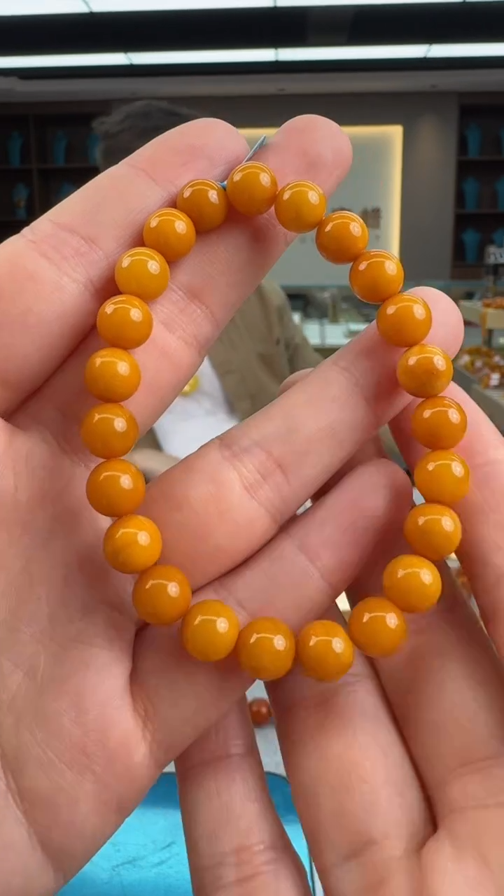 【闪购商品】琥珀手串未镶嵌257秒拍号