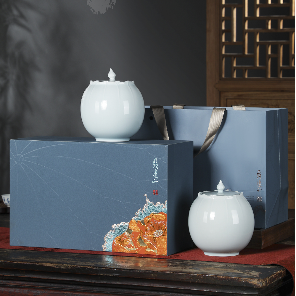 龙井一路连升双陶新茶礼盒高档伴手礼新茶礼盒装绿茶送长辈过节