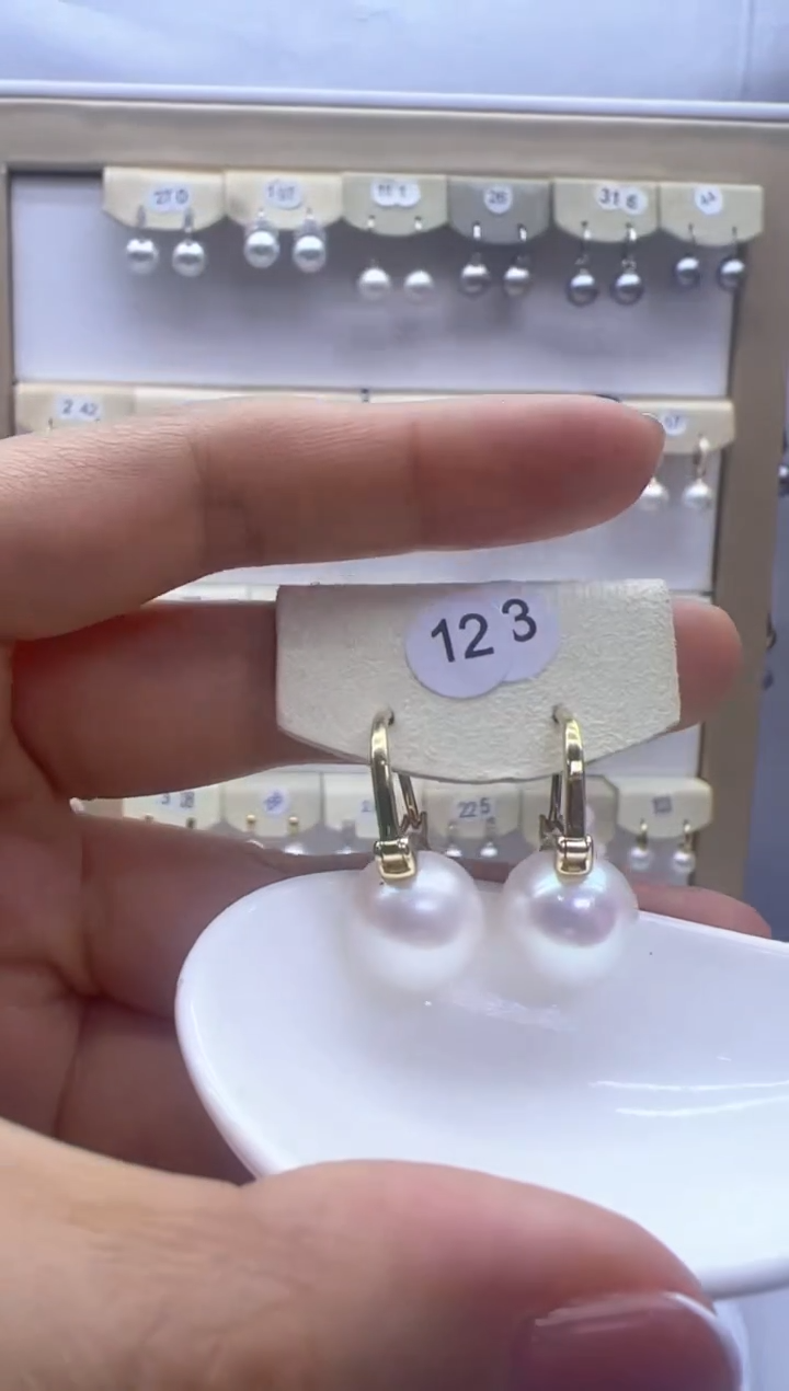 【闪购商品】淡水珍珠耳饰银S925镶嵌123