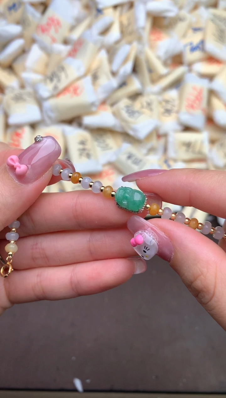 【闪购商品】翡翠手链银S925镶嵌 —