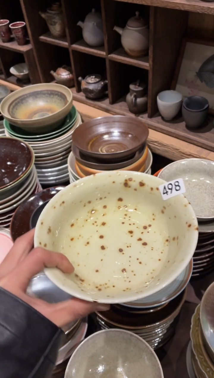 瓷片小*条498枣花反口盘1个