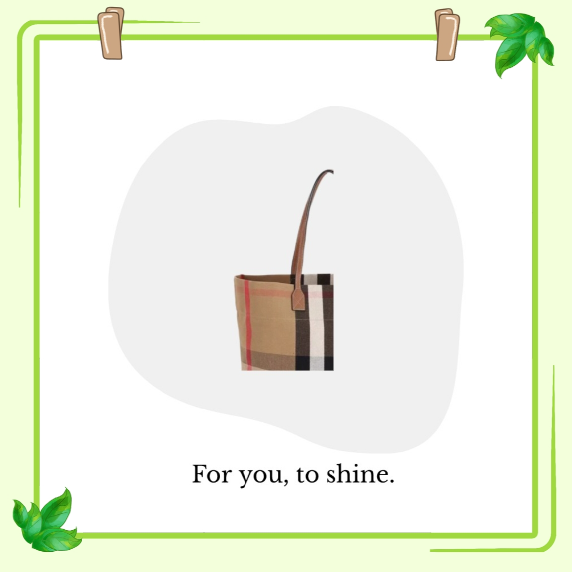 经典格纹托特包包（粥粥专属）