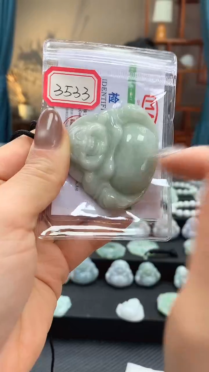 颈饰未镶嵌翡翠佛公3533 多样性发一件