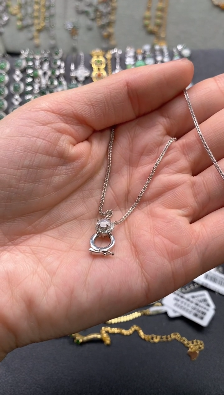 【闪购商品】翡翠戒指银S925镶嵌11111--1