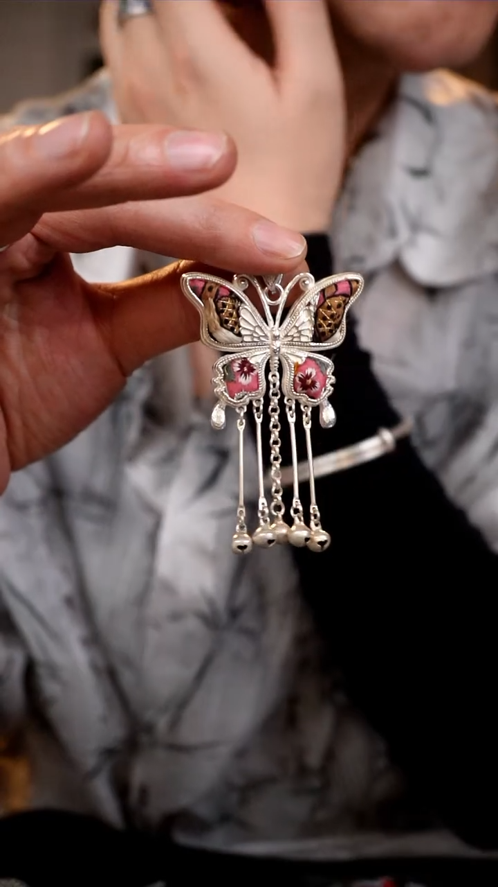 【闪购商品】织绣068非遗手工刺绣吊坠