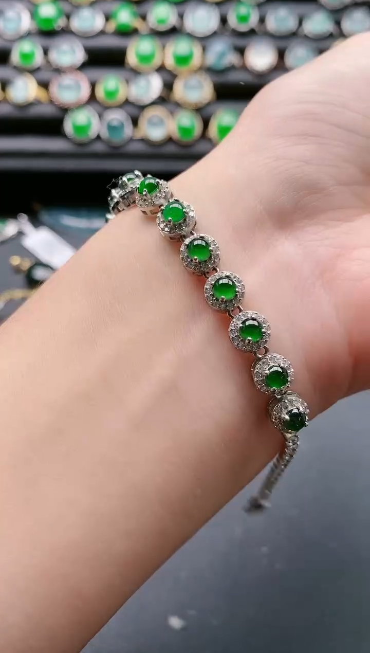 【闪购商品】翡翠戒指银S925镶嵌11111