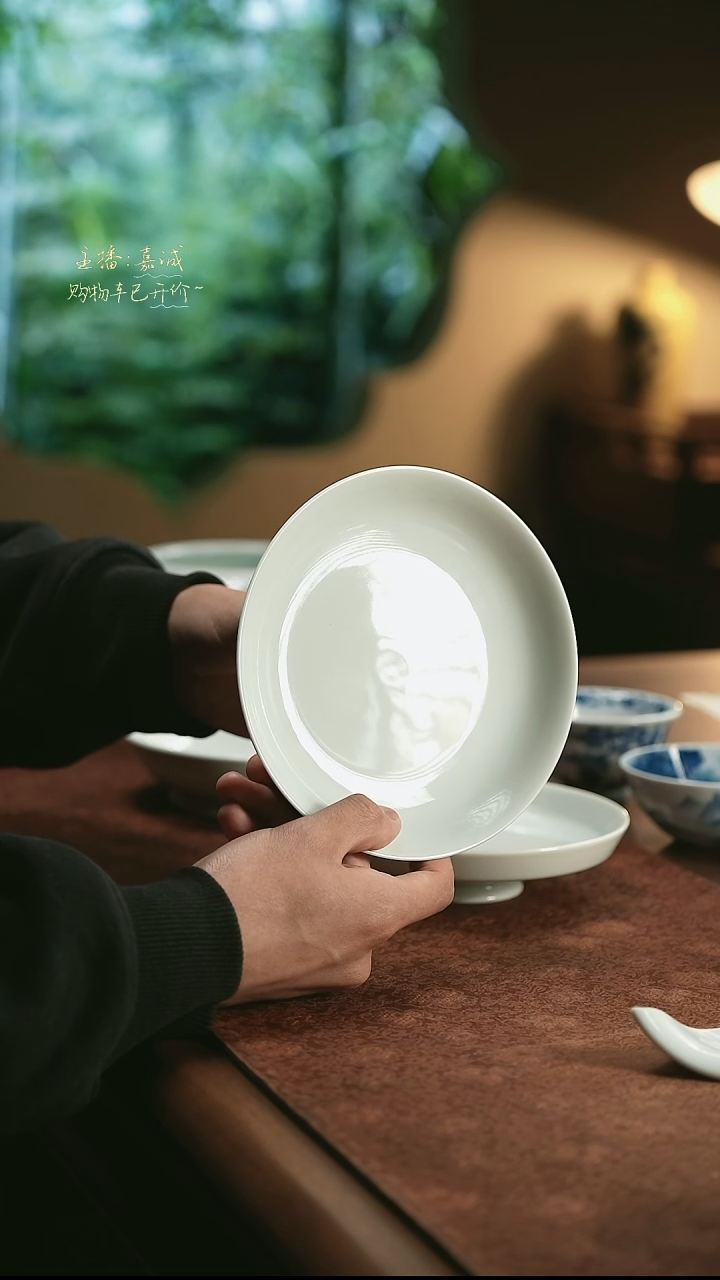 【闪购商品】杯白系列壶承 三余作器手工器皿