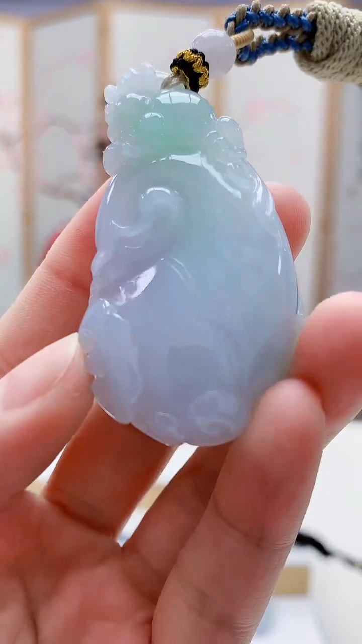 未镶嵌定制翡翠5167lr-毛货挂件44