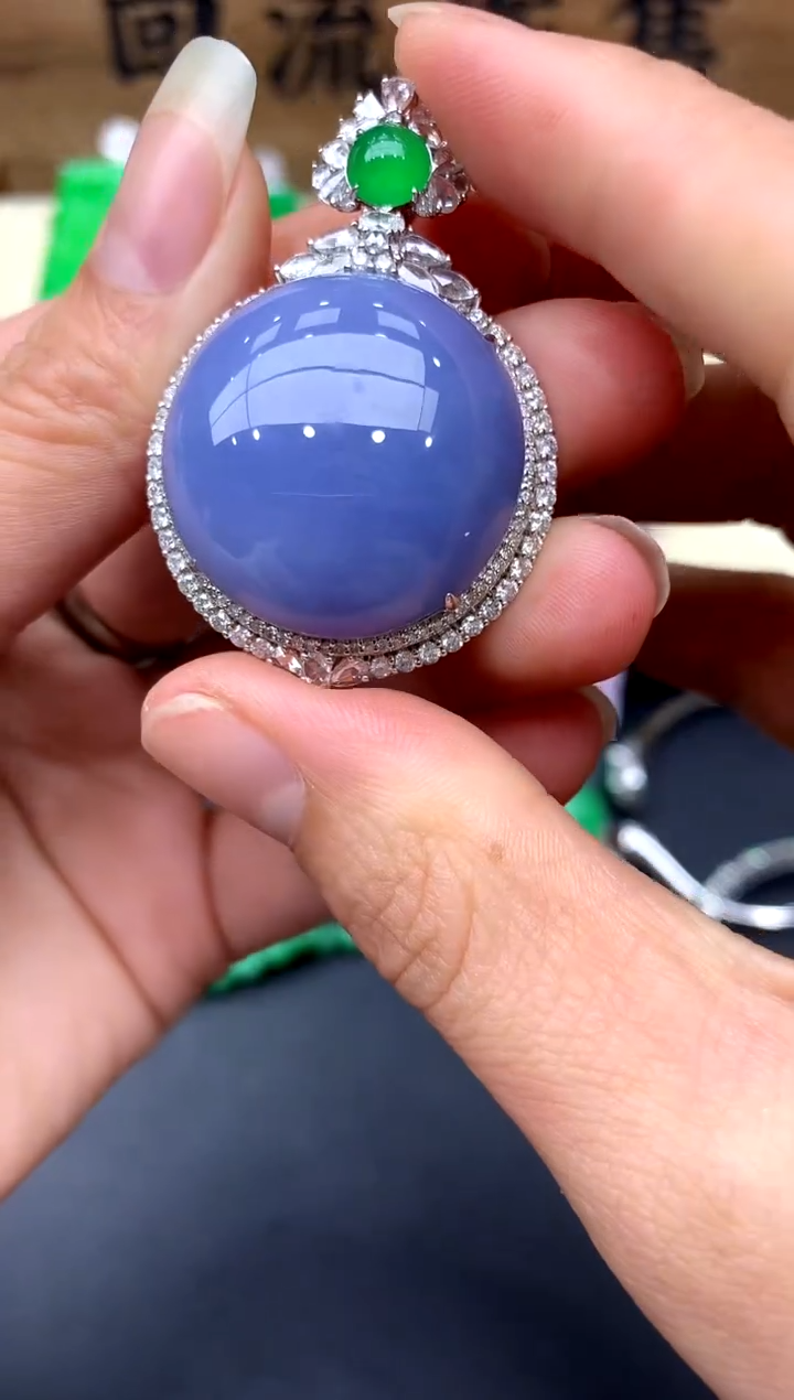 【闪购商品】翡翠颈饰18K金镶嵌423-中国好珍宝