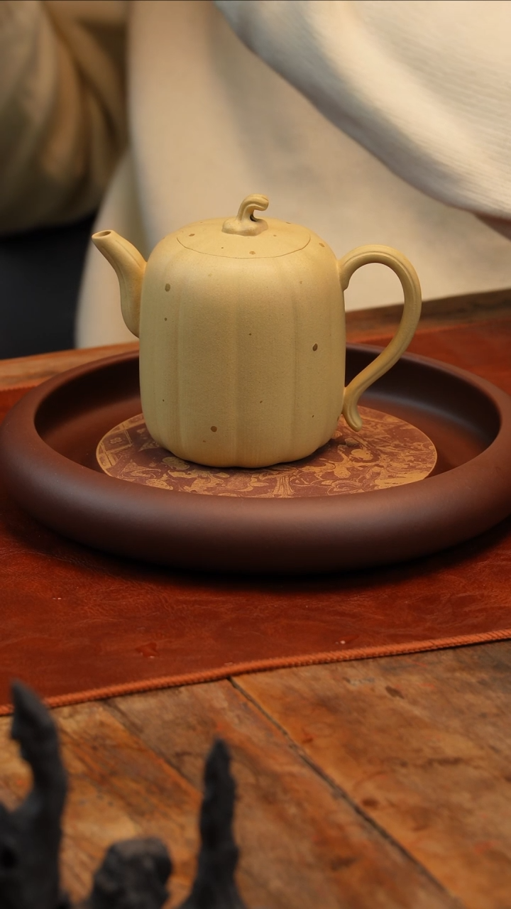 【闪购商品】紫砂茶壶本绿南瓜壶