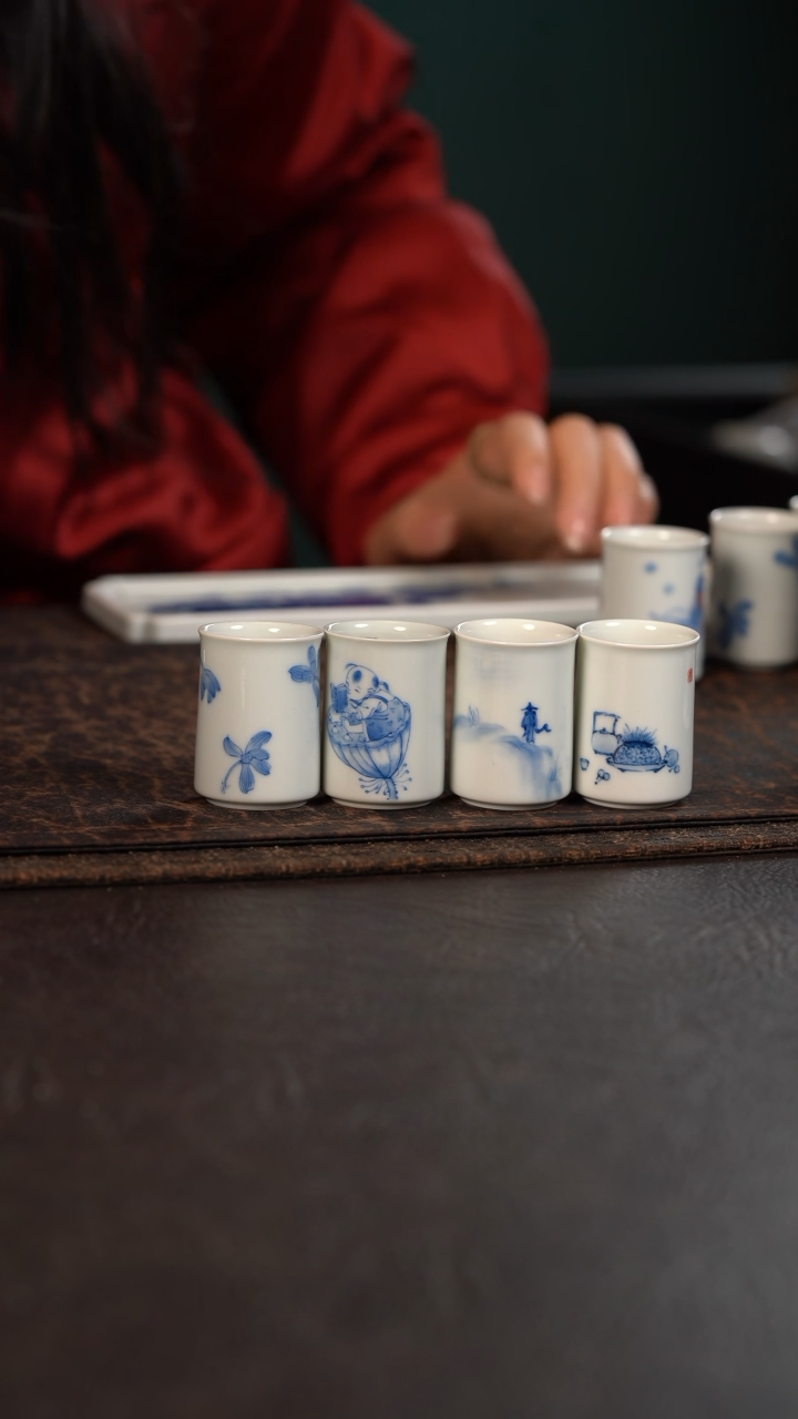 【闪购商品】杯尾款聚澜堂拇指杯四个