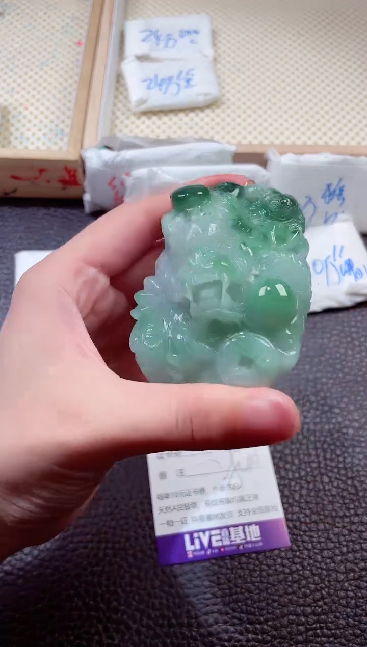 翡翠未镶嵌颈饰00008687