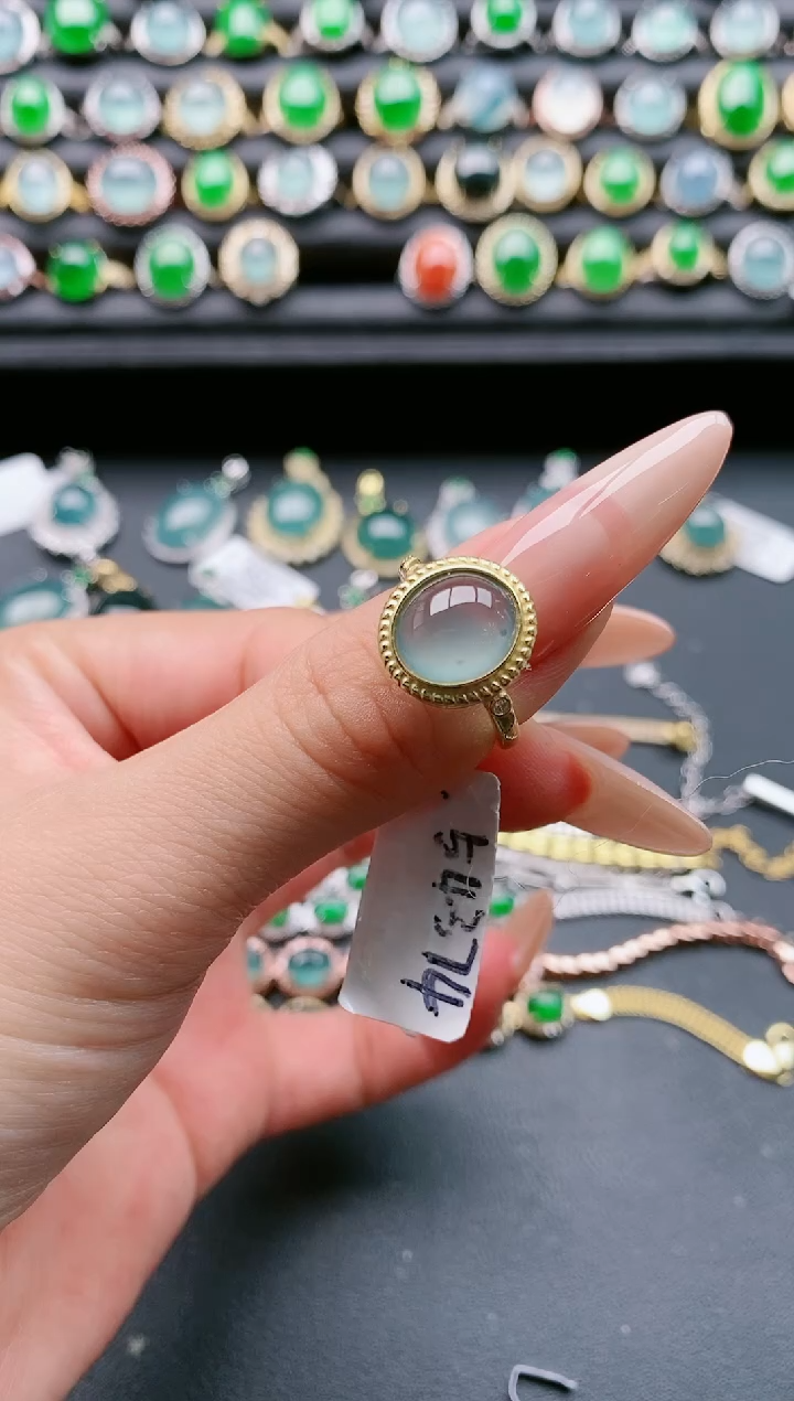 【闪购商品】翡翠戒指银S925镶嵌1111111