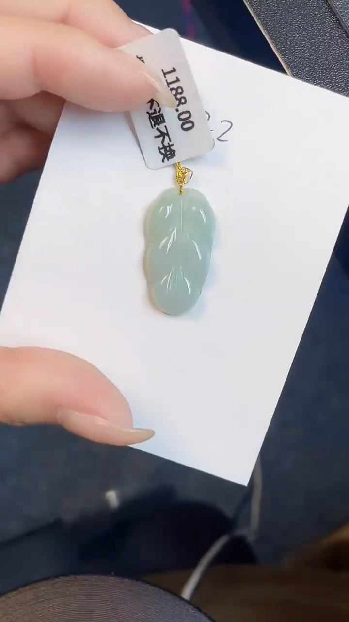 【闪购商品】翡翠颈饰18K金镶嵌00000000