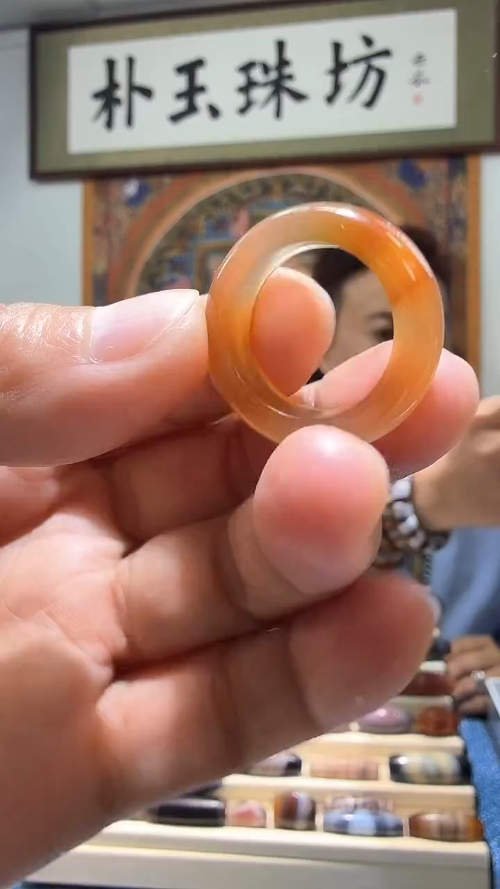 【闪购商品】玛瑙/玉髓颈饰未镶嵌跑环/戒指24*16