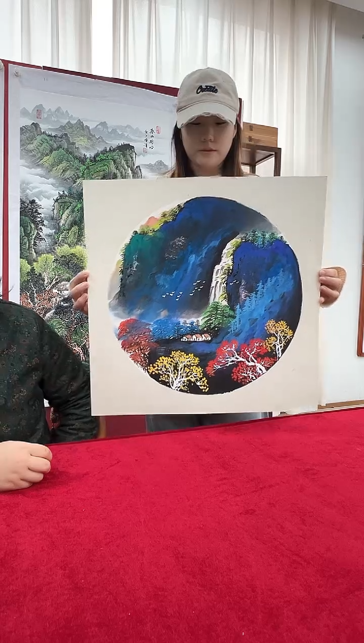 国画梅清老师1平尺山水卡纸作品