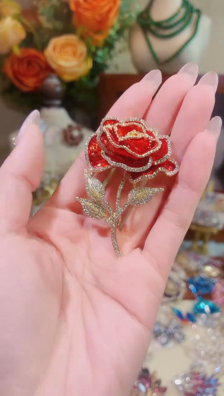 合成立方氧化锆铜合金红色玫瑰红色玫瑰