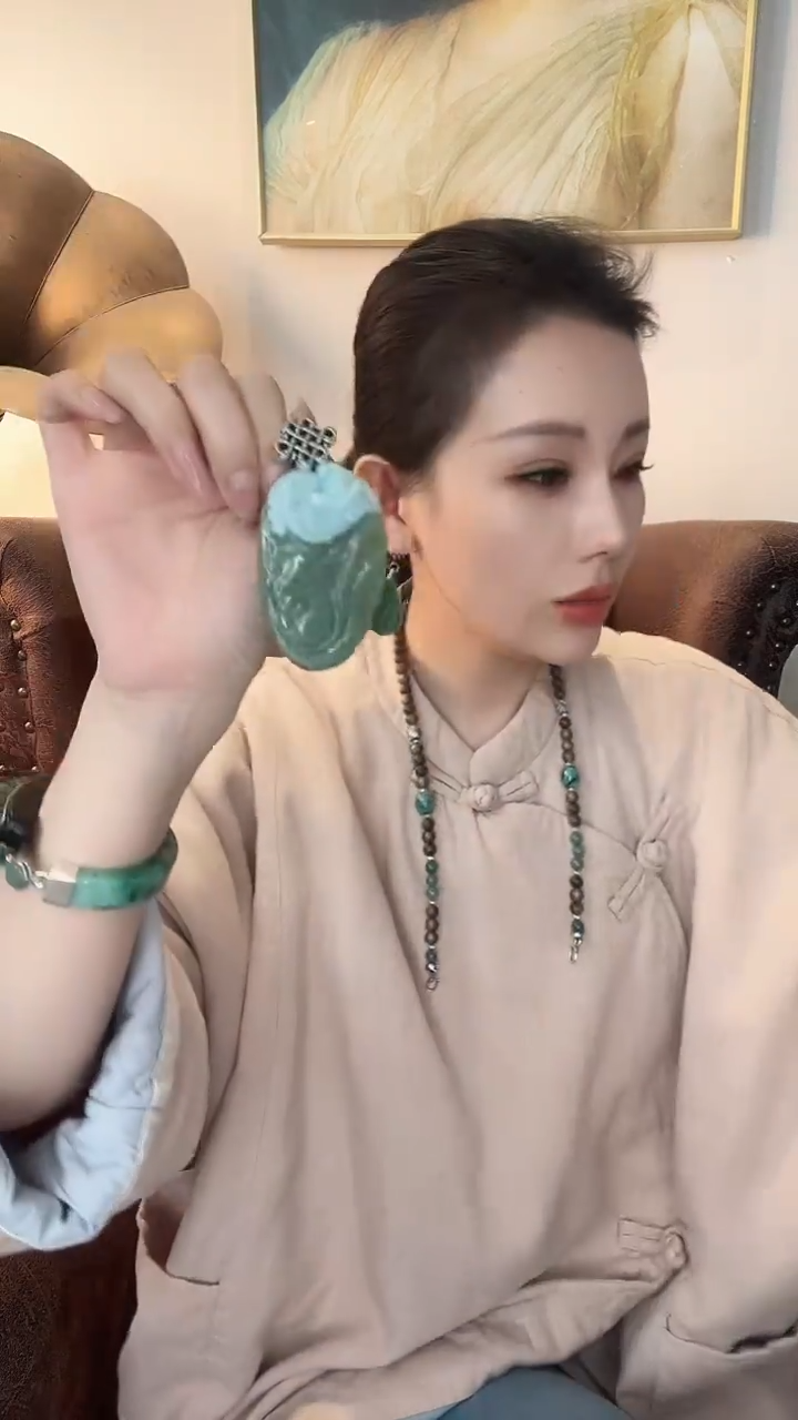 颈饰未镶嵌翡翠月****n翡翠E791