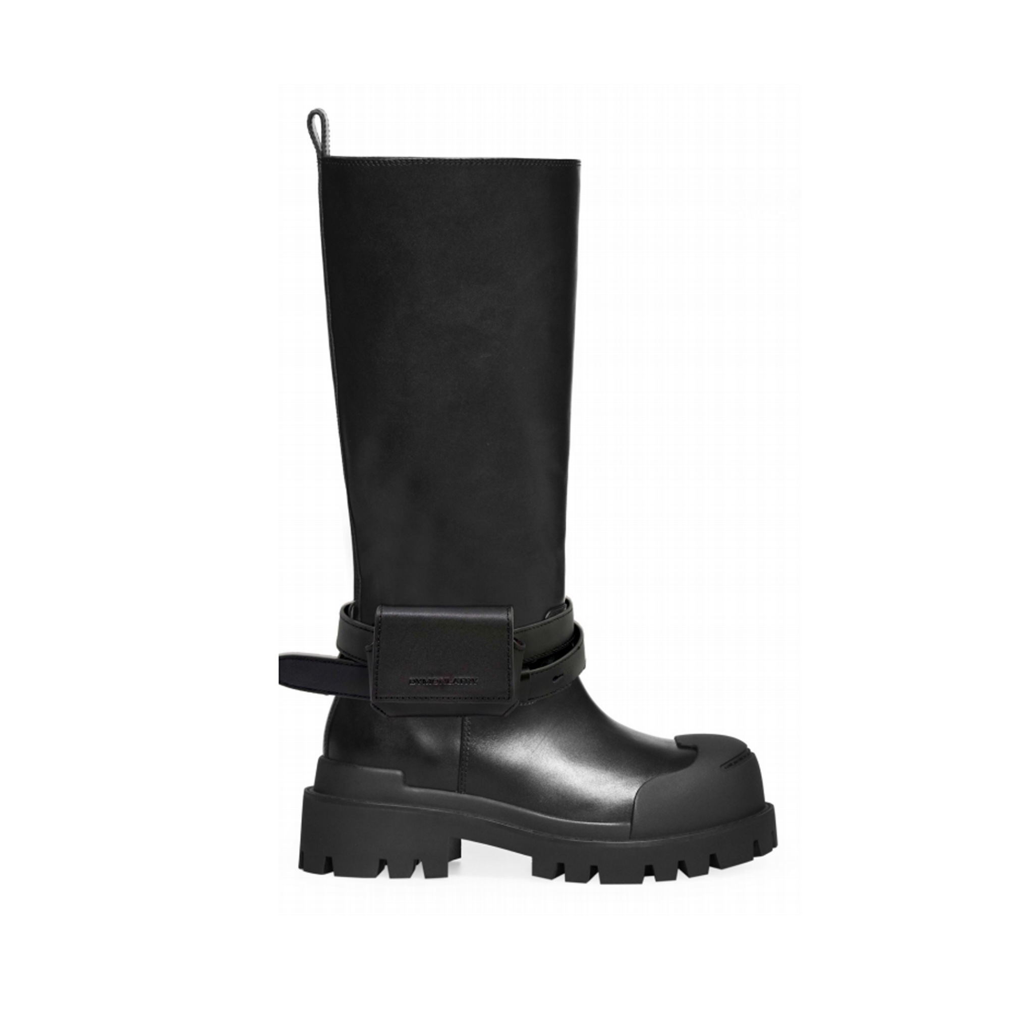 KUNSWEAR「创始人黑标系列」街头女士可拆卸包带直筒靴 D52W8-103A