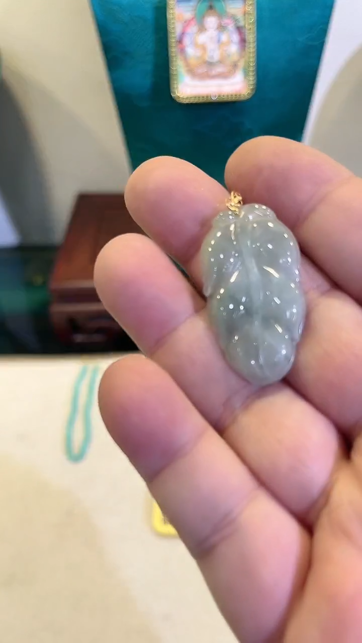 【闪购商品】翡翠颈饰18K金镶嵌多样性发其一25022605