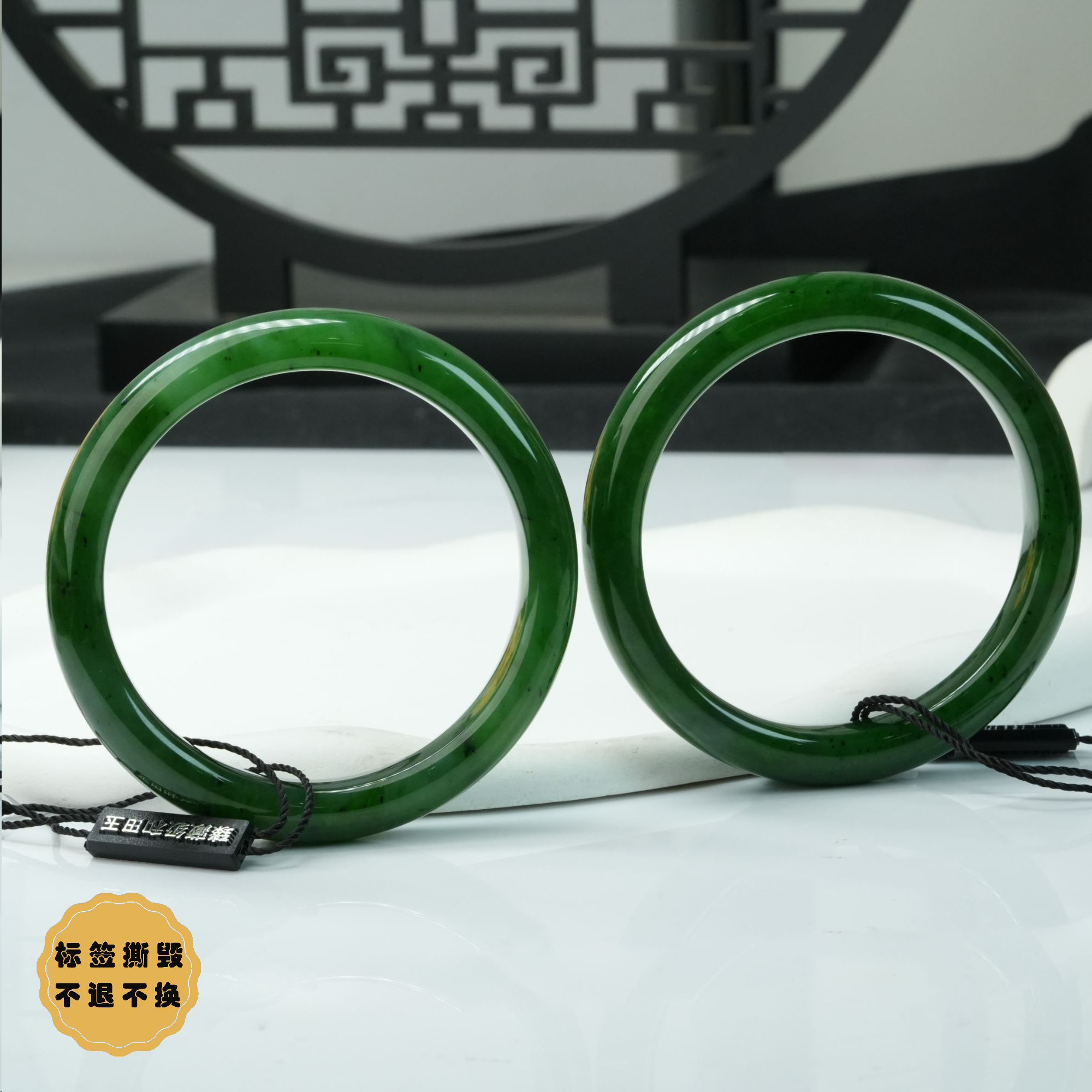 【小北好物】和田玉手镯圈口54-63【多样性发一件】QH02X1397