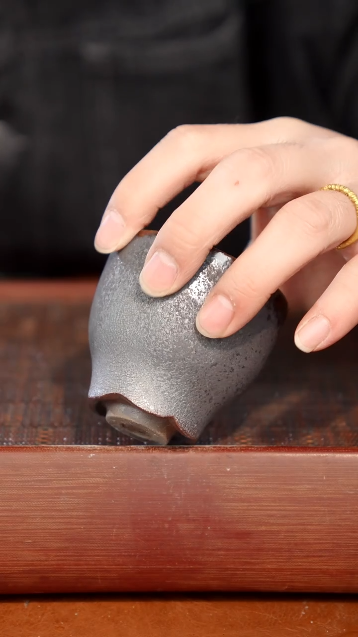 陶瓷奢瓷/瑞寅柴烧茶器（杯子）419微瑕