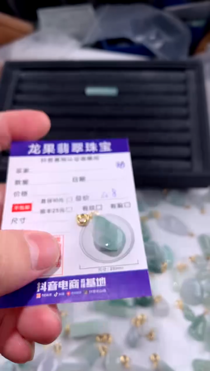 翡翠未镶嵌颈饰随形891