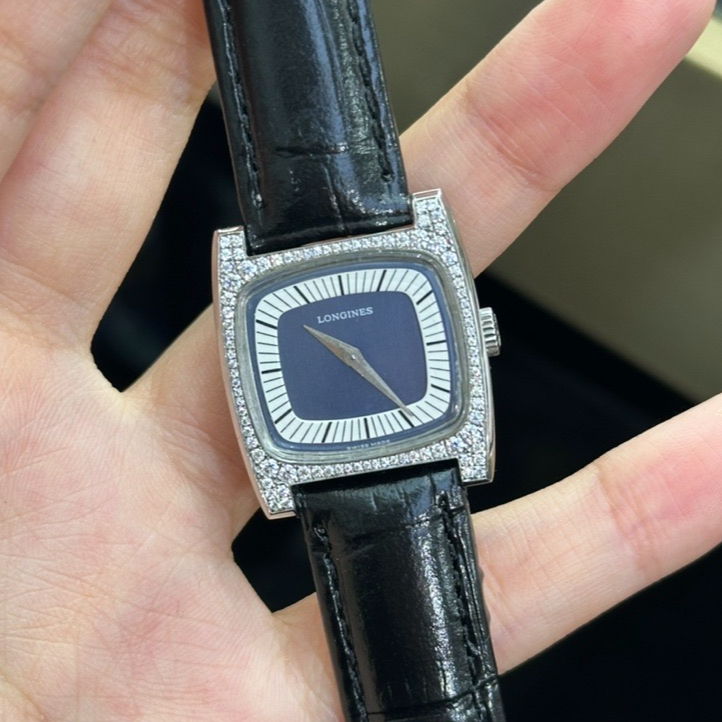 95新 Longines/浪琴 手动机械后钻24*20.5/公价32999/wh9143