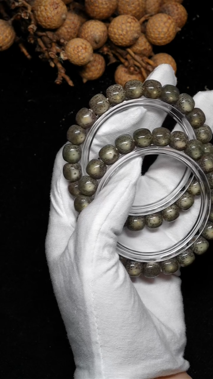 手串星月菩提10*9黑冰透冰-TT004（黑）