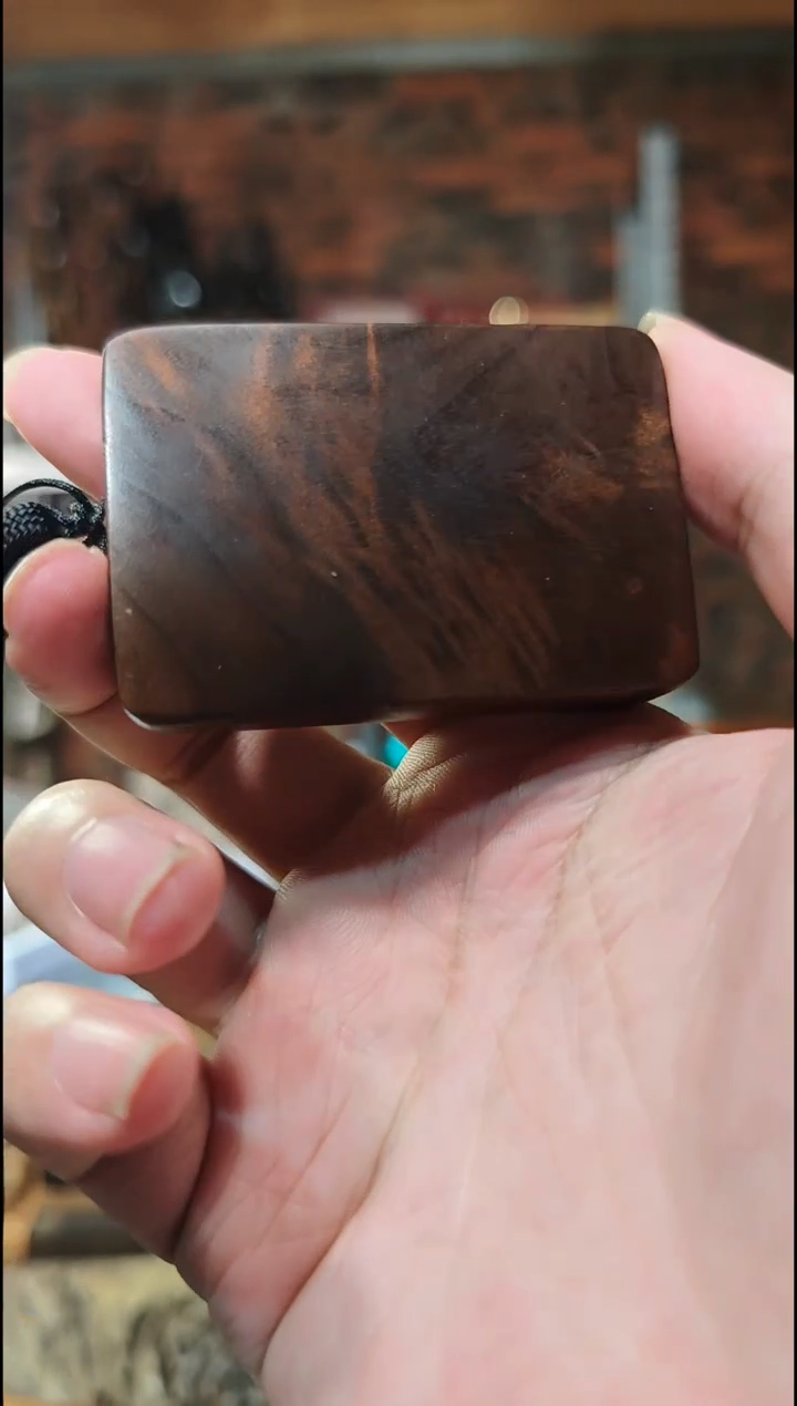 金丝楠无事牌手把件