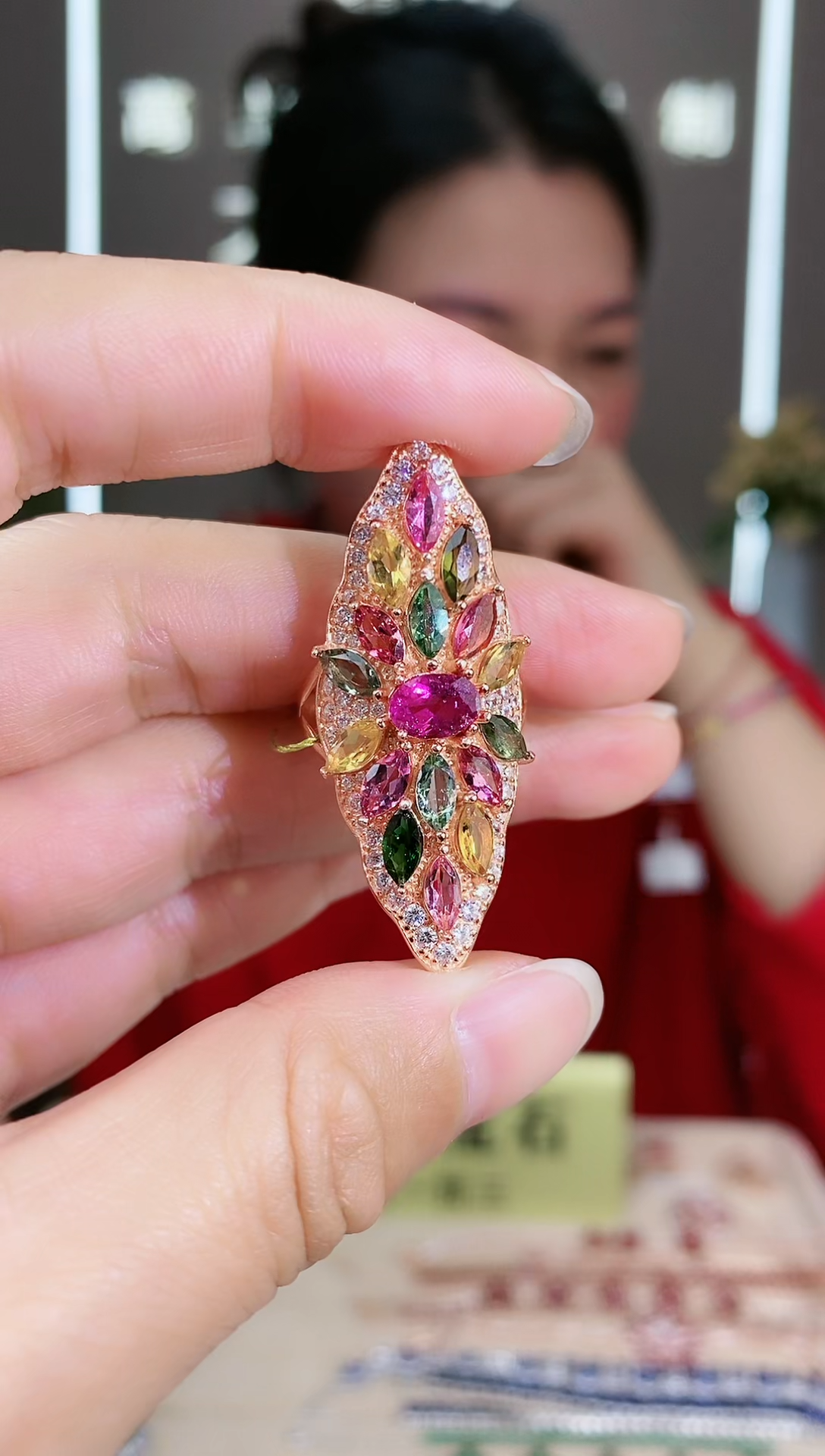 【闪购商品】碧玺手饰银S925镶嵌手饰