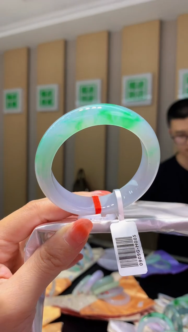 未镶嵌手镯翡翠-C5 圈口53.6