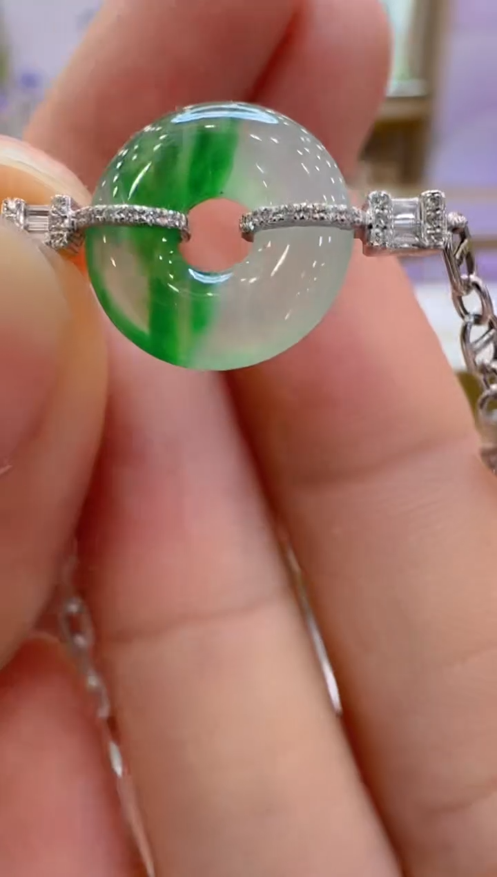 18K金镶嵌手链翡翠多样性团购发一件