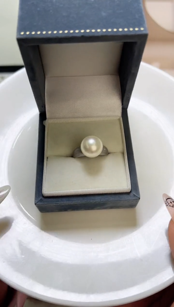 【闪购商品】海水珍珠戒指银S925镶嵌1