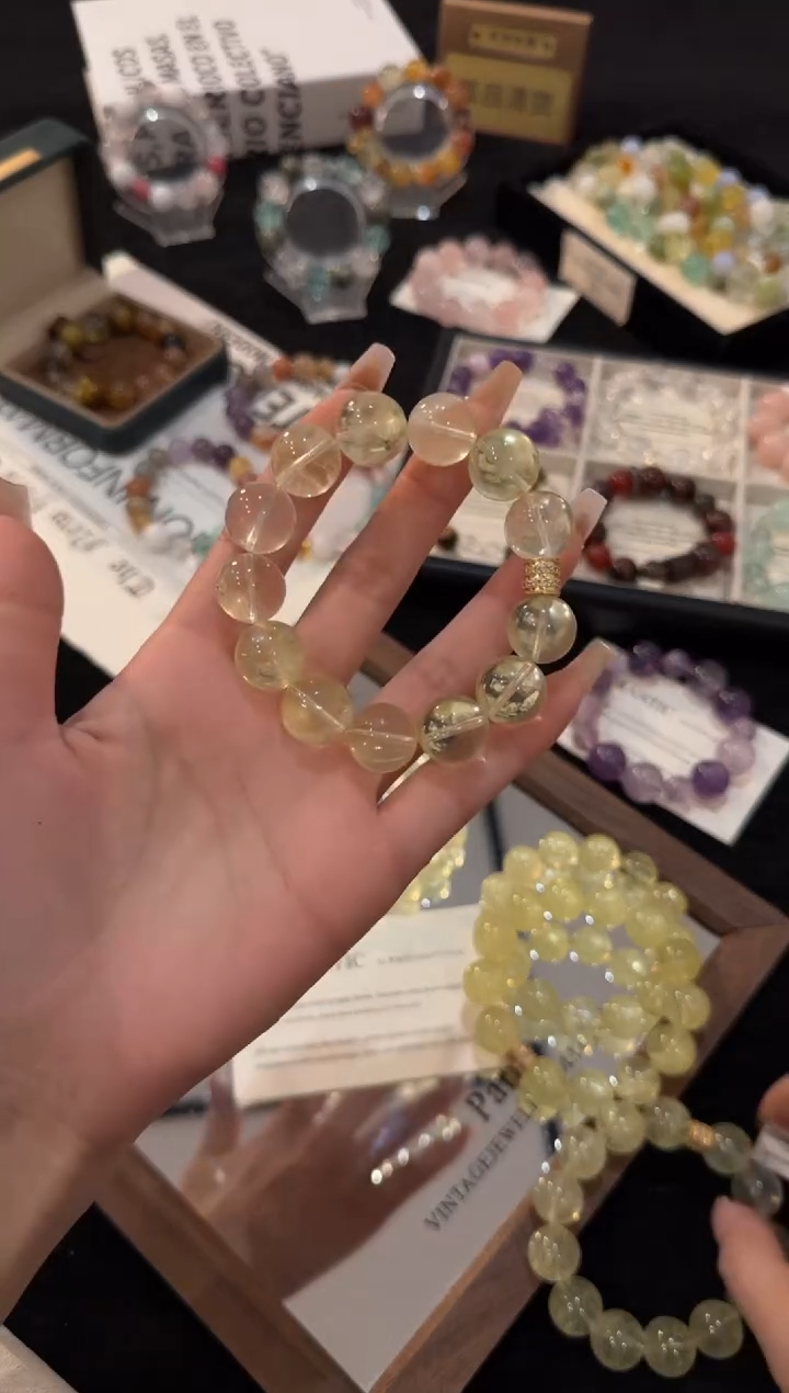 合金手链水晶黄阿赛x3177