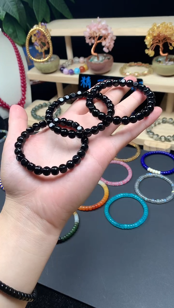 玛瑙/玉髓手串未镶嵌玛瑙方糖手串7mm