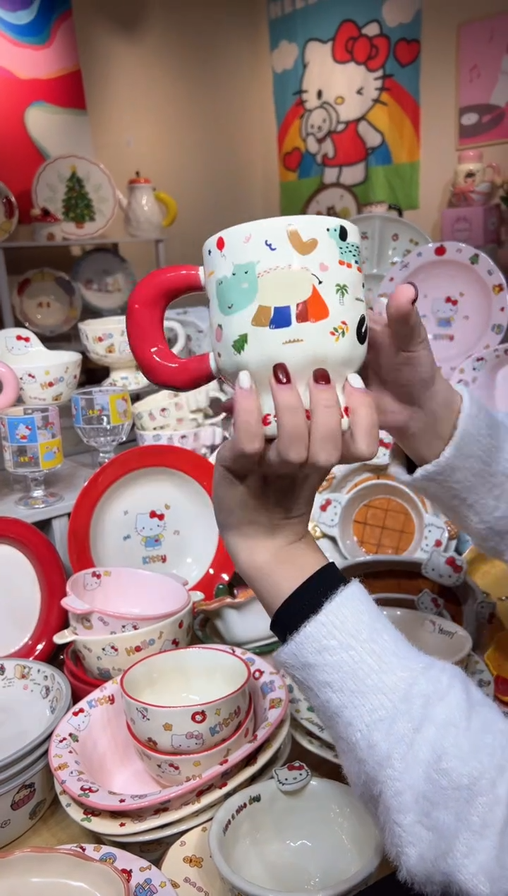 瓷可爱餐具发图片款