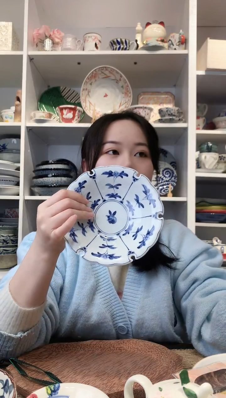 陶瓷【微瑕】有田烧兔子甜品盘