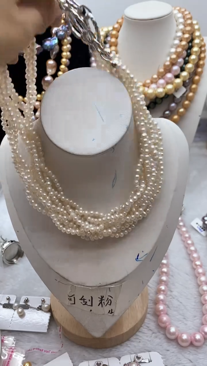 【闪购商品】淡水珍珠颈饰钛钢124