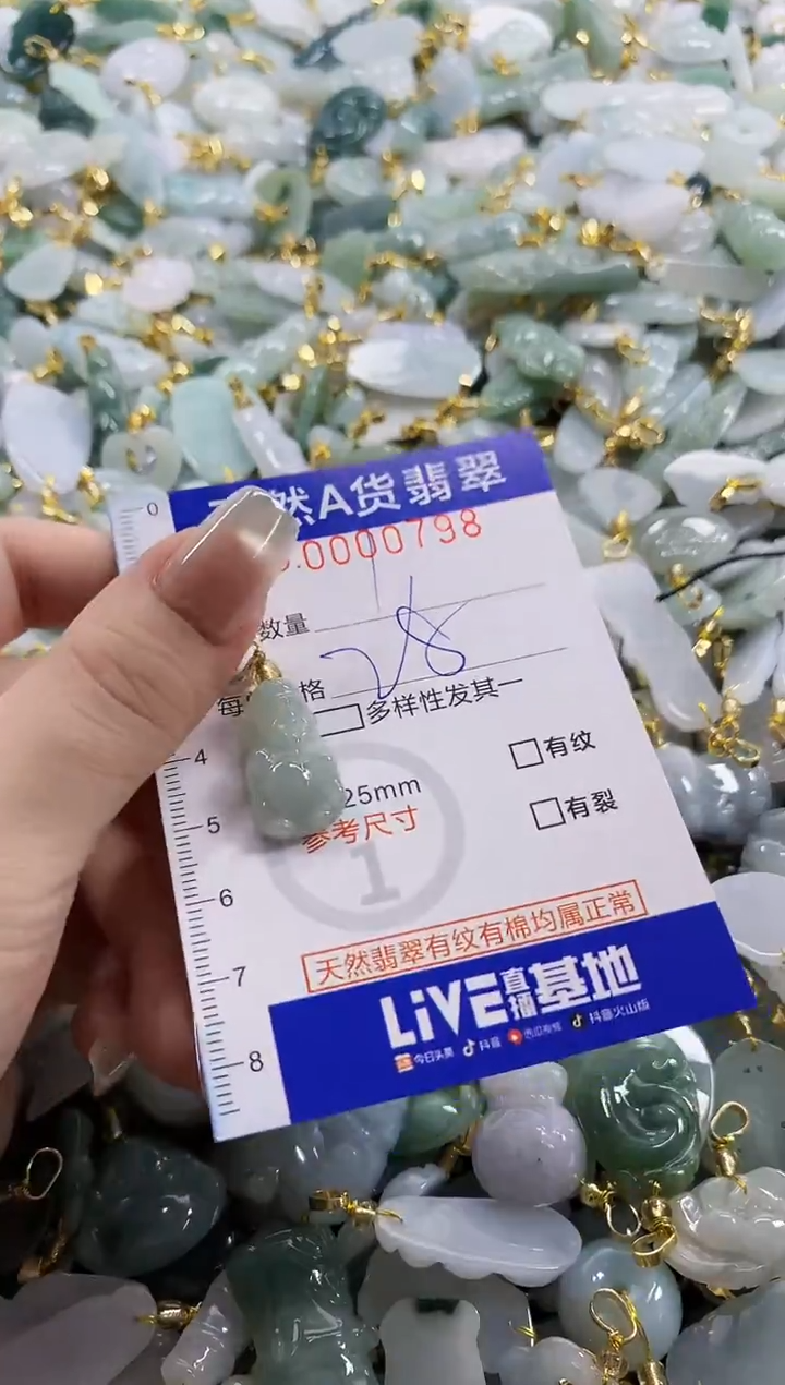 颈饰未镶嵌翡翠天然A货翡翠