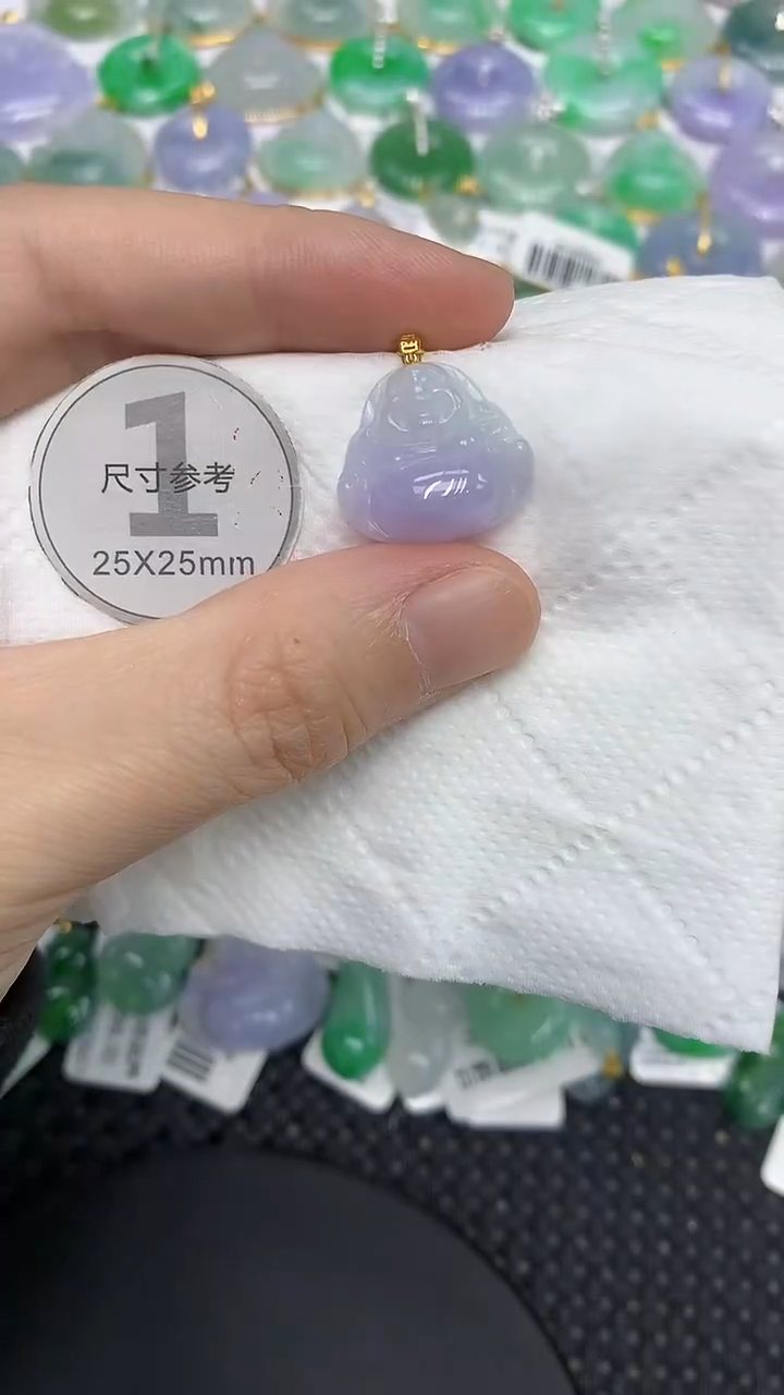 颈饰18K金镶嵌翡翠111111111