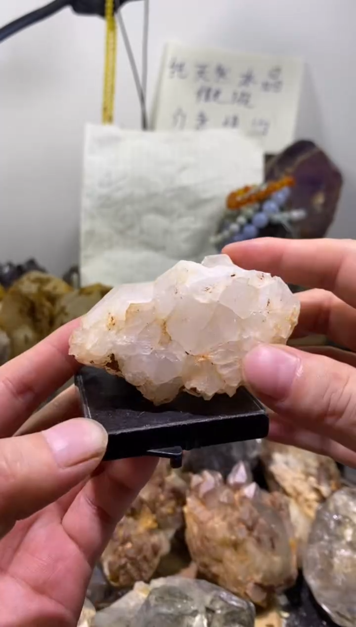 未镶嵌珠宝半成品水晶17号马岛白水晶花